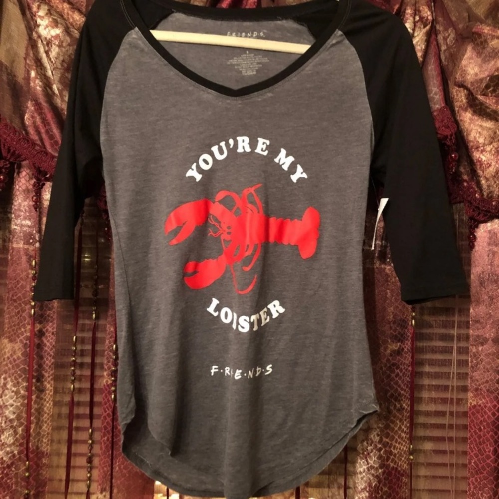 Friends the TV show Your My Lobster baseball tee